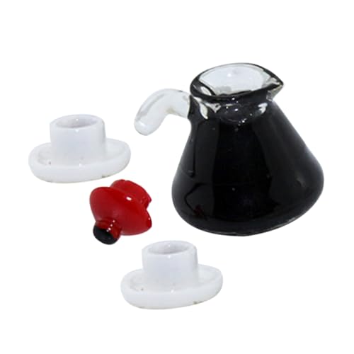 DIKACA Miniatur-küchenzubehör-Set Mini-kaffeekanne Tasse Für Puppenhaus- Rollenspiel von DIKACA