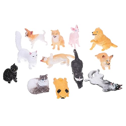 DIKACA Set Mit Mini-tierfiguren Tierstatue Aus Kunstharz Realistische Desktop-Ornamente Für Tiere Und Sammler von DIKACA