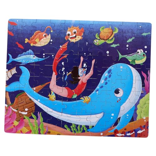 DIKACA 100-teiliges Puzzle Für Jungen Und Mädchen Im Alter Von 3–9 Jahren Papierpuzzle Kleinkindpuzzle Zum Lernen Und Spaß von DIKACA