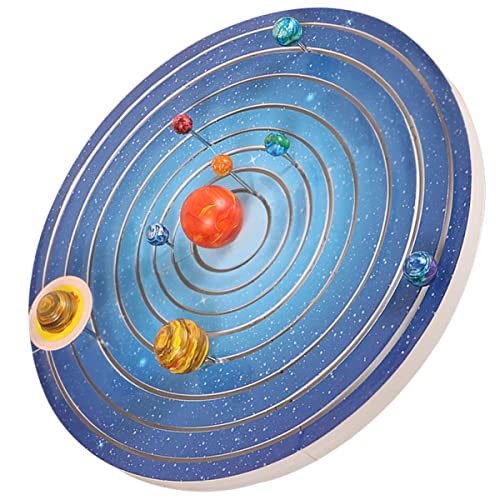 DIKACA 1 Satz Planetenmodelle Klein Solar- Drohne Stern Geschichte Raumprojektor Jungs Bausätze Nacht Puzzle System Rätsel Kinderplanetenmodell Weiß Plastik von DIKACA
