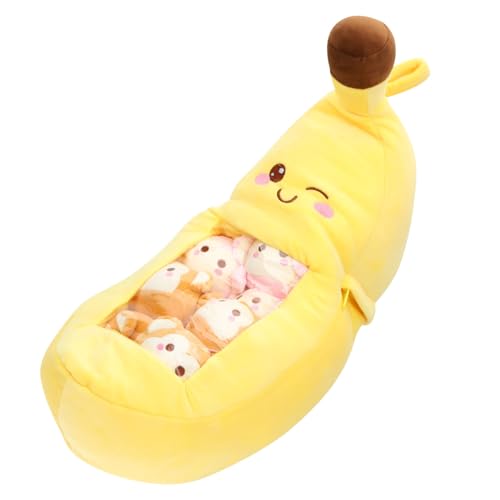 DIKACA 1 Satz Plüsch gefüllt für Mädchen kopfkissen Gefülltes Bananenplüschtier Plüschtiere für Mädchen Fruchtkissen gefülltes Bananenkissen Flauschige Kuscheltiere PP Baumwolle Yellow DIKACA 1 Satz Plüsch gefüllt für Mädchen kopfkissen Gefülltes Bananenplüschtier Plüschtiere für Mädchen Fruchtkissen gefülltes Bananenkissen Flauschige Kuscheltiere PP Baumwolle Yellow von DIKACA