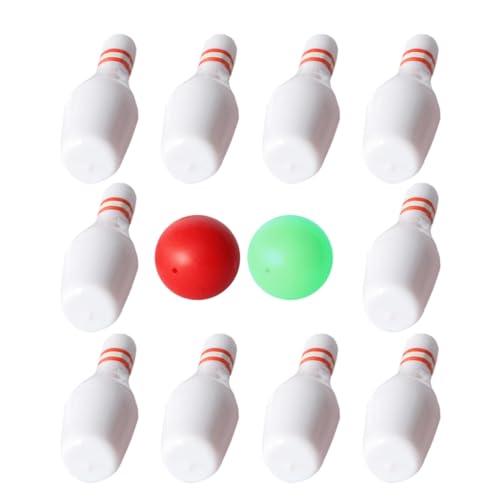 DIKACA Mini-Bowling Und Mädchenspielzeug 12-teiliges Bowling-Set Puppenhaus- Simulation Mini-Bowling Bowling-Dekoration DIKACA Mini-Bowling Und Mädchenspielzeug 12-teiliges Bowling-Set Puppenhaus- Simulation Mini-Bowling Bowling-Dekoration von DIKACA