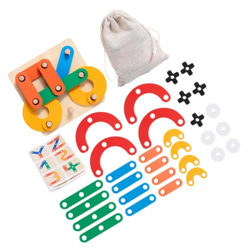 DIKACA 1 Satz Puzzle- Für Kleinkinder -rätsel Interessantes Kinderspielzeug Puzzle-Brett Lernspielzeug Für Den Haushalt Bunte Puzzles Für Kleinkinder Kinderzubehör Holz von DIKACA