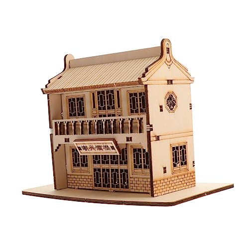 DIKACA 1 Satz Puzzleholzmodell Holzmodellbausatz Puzzle-Kits DIY-Modelle Für Öffentliche Häuser Zum Zusammenbauen Von Holzmodellen Plastik Brown DIKACA 1 Satz Puzzleholzmodell Holzmodellbausatz Puzzle-Kits DIY-Modelle Für Öffentliche Häuser Zum Zusammenbauen Von Holzmodellen Plastik Brown von DIKACA