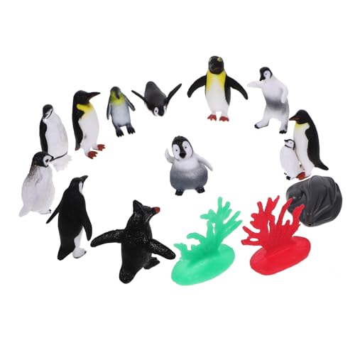 DIKACA 1 Satz Realistisches Pinguinspielzeug Pinguin Figuren Geburtstagsgeschenk gartendekofiguren Pinguinfiguren dekorieren Pinguinspielzeug für die Mikrolandschaft Tierfiguren Plastik von DIKACA