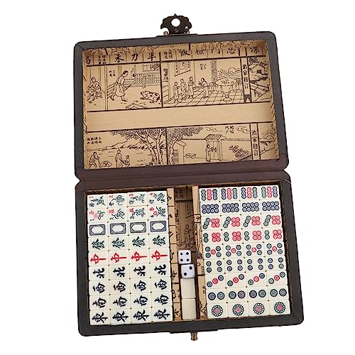 DIKACA 1 Satz Satz Mahjong majhong brettspiel Melamin rot von DIKACA