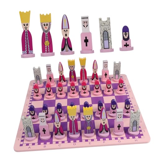DIKACA 1 Satz Schach Schachbrett Erwachsene Tragbar Reisen Bildung Schach Cartoon-reiseschach Pädagogisches Schachspielzeug Faltbares Schachspielzeug Hölzern Violett DIKACA 1 Satz Schach Schachbrett Erwachsene Tragbar Reisen Bildung Schach Cartoon-reiseschach Pädagogisches Schachspielzeug Faltbares Schachspielzeug Hölzern Violett von DIKACA