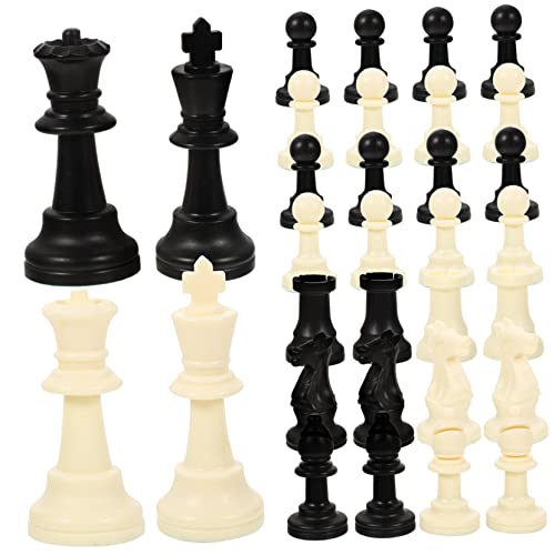 DIKACA 1 Satz Schach- Und Schachzubehör Schach Ersatz Zubehör Für Brettspiele Schachbrett Zubehör Internationales Standardschach Plastik DIKACA 1 Satz Schach- Und Schachzubehör Schach Ersatz Zubehör Für Brettspiele Schachbrett Zubehör Internationales Standardschach Plastik von DIKACA