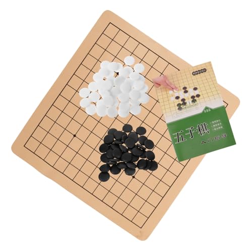 DIKACA 1 Satz Schachbrett gehen bastelzeug Erwachsene Pädagogisches Go-Spielset Chess Boards Tragbares Go-Schach-Set gehen Schachbrett GEH Schachset Melamin von DIKACA