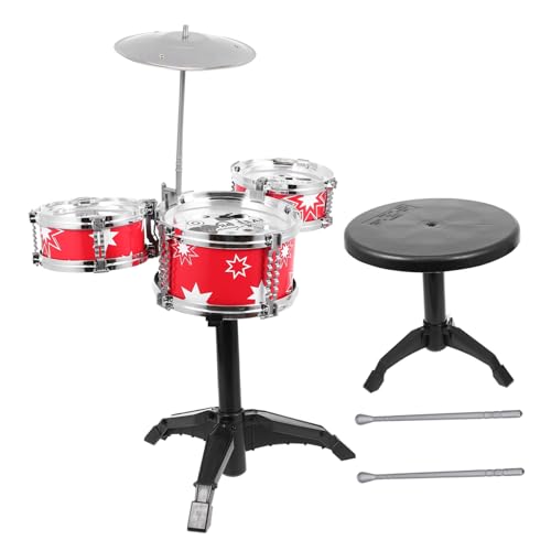 DIKACA 1 Satz Schlagzeug für Trommel Kleinkindertrommel Schlagzeugsets für spielzeuge musikinstrumente Musikspielzeug Jazz-Drum- Plastik rot DIKACA 1 Satz Schlagzeug für Trommel Kleinkindertrommel Schlagzeugsets für spielzeuge musikinstrumente Musikspielzeug Jazz-Drum- Plastik rot von DIKACA