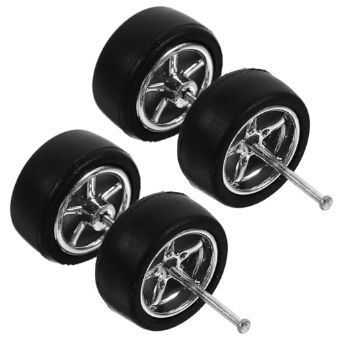 DIKACA 1 Satz Simulationsautomodell Radreifenzubehör Spielzeugautorad Autospielzeug Rc Autoreifen Spielzeugreifen Für Auto Kognitives Modell Kleinkind Rc Automodell Rad Für Spielzeugauto von DIKACA