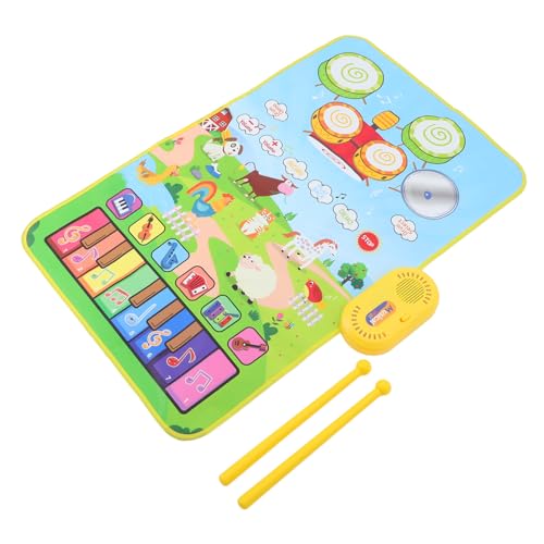 DIKACA 1 Satz Spielmatte für Musikalische Klavier und Trommelmatte ohne Batterie Fördert die Sensorische Entwicklung Tragbar für Zuhause und Unterwegs DIKACA 1 Satz Spielmatte für Musikalische Klavier und Trommelmatte ohne Batterie Fördert die Sensorische Entwicklung Tragbar für Zuhause und Unterwegs von DIKACA