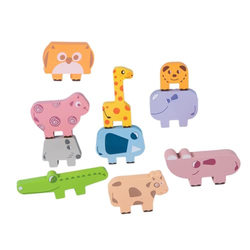 DIKACA 1 Satz Tierstapel mit hohem gestapelt Stielspielzeug guter Motor holzspielzeug Toys Kinderspielzeug für den Haushalt stapeln hölzern DIKACA 1 Satz Tierstapel mit hohem gestapelt Stielspielzeug guter Motor holzspielzeug Toys Kinderspielzeug für den Haushalt stapeln hölzern von DIKACA