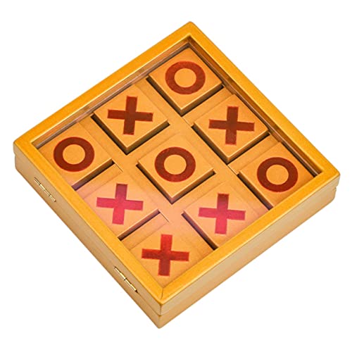DIKACA 1 Satz -Toe Spielsachen Für Schachbrettspiele Klappbares Design-Schachbrett Xo-schachspielzeug Brettspiel Schach Brettspielspielzeug Hölzern Brown DIKACA 1 Satz -Toe Spielsachen Für Schachbrettspiele Klappbares Design-Schachbrett Xo-schachspielzeug Brettspiel Schach Brettspielspielzeug Hölzern Brown von DIKACA