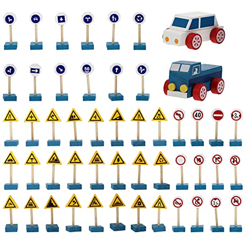 DIKACA Bauschilder Für Jungen Und Mädchen 1 Set Verkehrsschilder-Spielzeug Mini-Verkehrsschild-Spielzeug Für Jungen Und Mädchen von DIKACA
