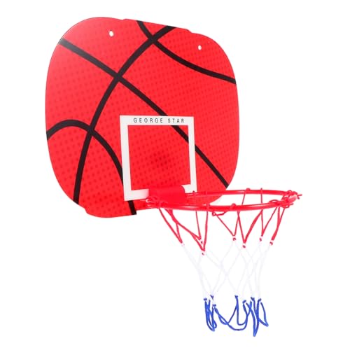 DIKACA 1 Satz Wandmontierter Basketballkorb Ballkorb- Kinderspiele Basketball Spiel Kugelkorb Kinderspielzeug Abs rot von DIKACA