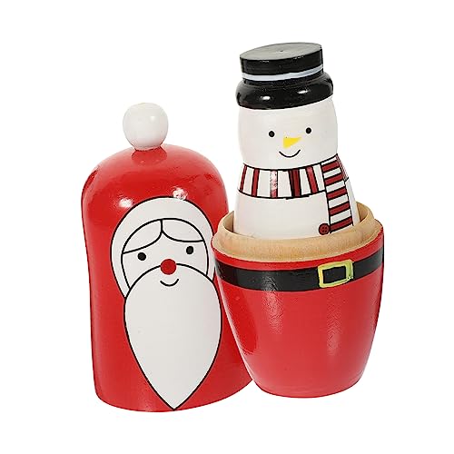 DIKACA 1 Satz Weihnachtspuppe Weihnachtsspielzeug Puppen Verschachtelungspuppen Weihnachten Thanksgiving-Puppe Russian doll kinderspielzeug Partydekoration Weihnachtsmann-Puppen Holz DIKACA 1 Satz Weihnachtspuppe Weihnachtsspielzeug Puppen Verschachtelungspuppen Weihnachten Thanksgiving-Puppe Russian doll kinderspielzeug Partydekoration Weihnachtsmann-Puppen Holz von DIKACA
