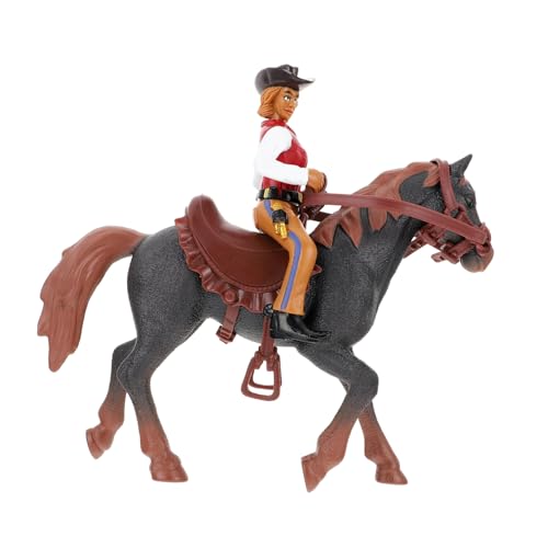 DIKACA 1 Satz Western Cowboy Knight Model Modellpferd Pferdestatue Cowboy -Figur Nachahmung von Pferdedekor Dekorative Pferdefiguren Cowboy- - Abs Black DIKACA 1 Satz Western Cowboy Knight Model Modellpferd Pferdestatue Cowboy -Figur Nachahmung von Pferdedekor Dekorative Pferdefiguren Cowboy- - Abs Black von DIKACA