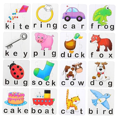 DIKACA 1 Satz Wörter Rätsel zabawki stymulujące rozwój Educational Toys Pädagogisches Buchstabenspiel Alphabet Wörter Lernkarten Bildungsspielzeug Papier Weiß DIKACA 1 Satz Wörter Rätsel zabawki stymulujące rozwój Educational Toys Pädagogisches Buchstabenspiel Alphabet Wörter Lernkarten Bildungsspielzeug Papier Weiß von DIKACA
