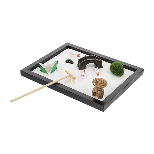 DIKACA 1 Satz Zen-sandtisch Sandkasten Mit Deckel Zen-Garten Für Den Schreibtisch Zen-gartensand Haushaltskunst Sandkastenverzierung Kunstgegenstände Aus Sand Black Sandkorn DIKACA 1 Satz Zen-sandtisch Sandkasten Mit Deckel Zen-Garten Für Den Schreibtisch Zen-gartensand Haushaltskunst Sandkastenverzierung Kunstgegenstände Aus Sand Black Sandkorn von DIKACA
