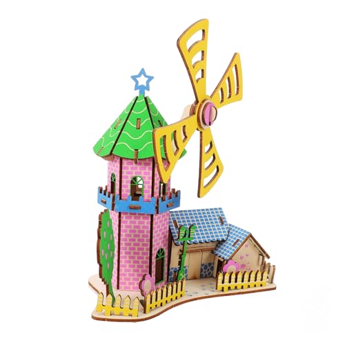 DIKACA 1 Satz Zusammengebautes Holzmodell Puzzle Kind DIY Holz-Windmühlenhaus DIY-Montagehausmodell 3D-Rätsel Modell Windmühlenhaus Holzrätsel Modell Montagehaus DIY -Rätsel hölzern DIKACA 1 Satz Zusammengebautes Holzmodell Puzzle Kind DIY Holz-Windmühlenhaus DIY-Montagehausmodell 3D-Rätsel Modell Windmühlenhaus Holzrätsel Modell Montagehaus DIY -Rätsel hölzern von DIKACA