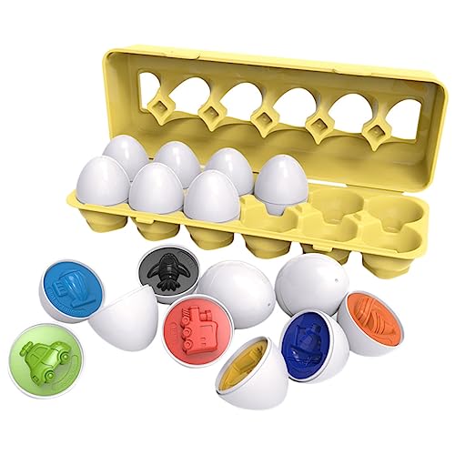 DIKACA 1 Satz passendes interaktives bastelset Cognition Lernspielzeug dexte pädagogisches passendes Eierspielzeug kognitives Formen Plastik von DIKACA