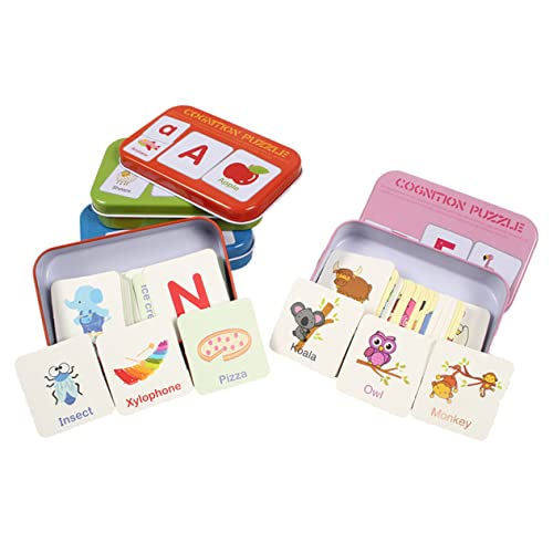 DIKACA 56-teiliges Tier-Puzzle-Set Für Kinder Pädagogisches Lernspielzeug Sicher Robust Kreativ Frühes Lernen Puzzle-Brett Vorhanden von DIKACA