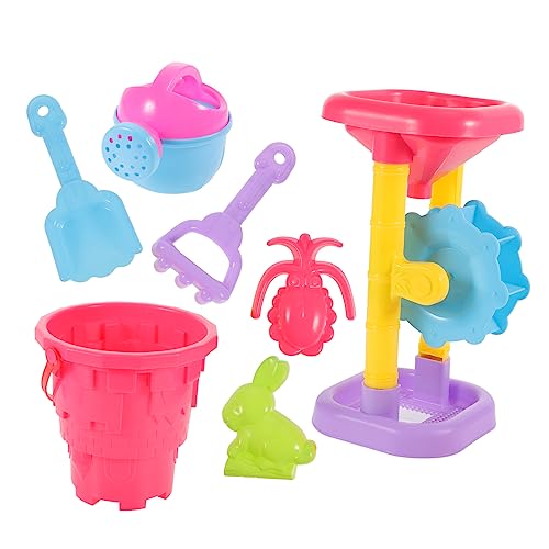 DIKACA 1 Set 7 Teiliges Sanduhr Sandschaufel Strandspielzeug Sandaushubwerkzeuge Strandsandspielzeug Für Tragbares Sandspielzeug Lernspielzeug Lustiges Kinderspielzeug Strand von DIKACA
