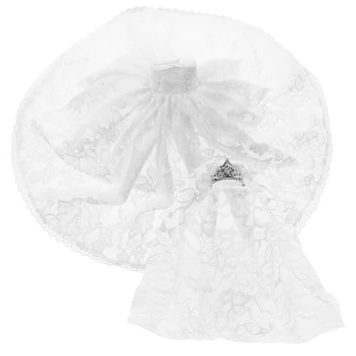 DIKACA 1 Set Austauschbares Weißes Hochzeitskleid Und Schleier-puppenkostüm Für 30-cm-Puppe DIKACA 1 Set Austauschbares Weißes Hochzeitskleid Und Schleier-puppenkostüm Für 30-cm-Puppe von DIKACA