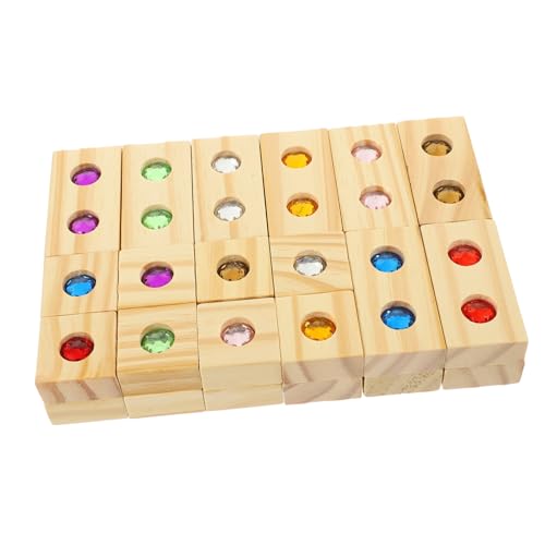 DIKACA Holzspielzeug Set 32 Bunte Gemusterte Bausteine Für Kreatives Lernen Und Kognitive Entwicklung Montessori Geeignetes Konstruktionsspielzeug Für Jungen Und ädchen Ab 3 Jahren DIKACA Holzspielzeug Set 32 Bunte Gemusterte Bausteine Für Kreatives Lernen Und Kognitive Entwicklung Montessori Geeignetes Konstruktionsspielzeug Für Jungen Und ädchen Ab 3 Jahren von DIKACA
