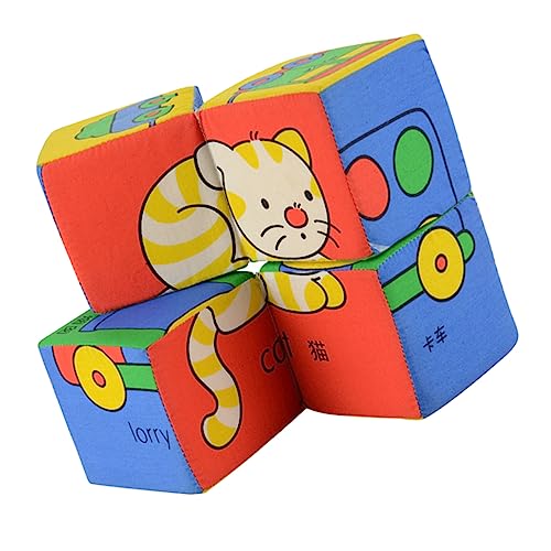 DIKACA 1 Set Block Jigsaw Frühen Lernen Jigsaw Puzzle Gebäude Block Puzzle Pädagogische Blöcke Tier Blöcke von DIKACA