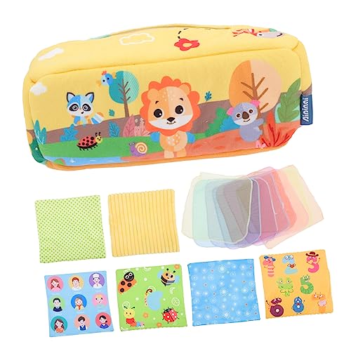 DIKACA 1 Set-Box Taschentuchbox heizlùfter lernspielzeug kauspielzeug für Babys -Lernspielzeug sensorisches Plüsch Yellow DIKACA 1 Set-Box Taschentuchbox heizlùfter lernspielzeug kauspielzeug für Babys -Lernspielzeug sensorisches Plüsch Yellow von DIKACA