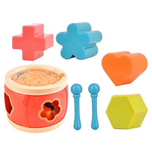 DIKACA 1 Set Clap Drum Kinderspielzeug Snare Drum Für Kleinkinder Instrumente Trommeln Für Drum Percussion Kinderspielzeug Snare Sticks Performance Supply Musikspielzeug Kunststoff Rot von DIKACA
