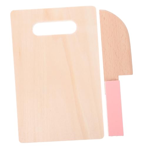 DIKACA 1 Set Dekoratives Holzschneidebrett Spielzeugküche Spiel Lebensmittelschneider Küchenschneider Werkzeug Holzschneider Für Gemüse Sicherer Holzschneider Für Die von DIKACA