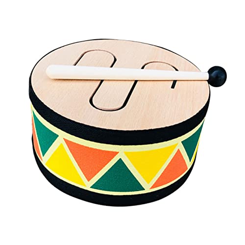 DIKACA 1 Set Dreiklang Trommel Musikspielzeug Frühes Lernspielzeug Frühes Lernspielzeug Klopftrommelspielzeug Musikalisches Trommelspielzeug Für Kindermusikspielzeug Lustiges von DIKACA