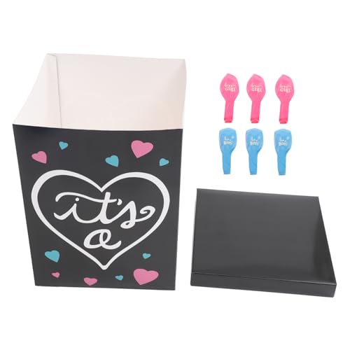 DIKACA 1 Set Geschlechtsrevealing Ballonbox Für Shower Inklusive 3 Blaue Und 3 Ballons Dekorative Box Für Junge Oder ädchen Party Deko DIKACA 1 Set Geschlechtsrevealing Ballonbox Für Shower Inklusive 3 Blaue Und 3 Ballons Dekorative Box Für Junge Oder ädchen Party Deko von DIKACA