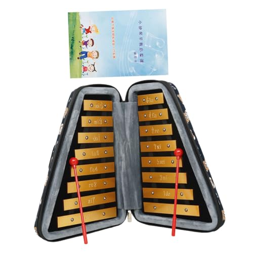 DIKACA 1 Set Handpercussion Musikinstrumente Xylophon Musikinstrumente Kinderinstrumente Schlaginstrumente Für Goldener Stoff von DIKACA