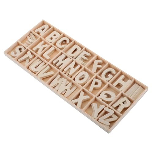DIKACA 1 Set Holzbuchstaben Zum Sortieren Sensorische Buchstaben Zahlen Holzscheiben Ausschnitte Holzspäne Rechtschreibung Lernen Malmaterialien Holzspäne Holzzahlenscheibe von DIKACA