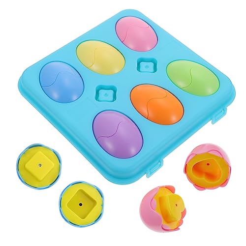 DIKACA Abnehmbares Box-Spielzeug Passende Eier Spielzeug-Set Mit 862 Farbigen Eiern Lernspielzeug Frühlernpuzzle Für Jungen Und Mädchen Sicheres Plastikspielzeug von DIKACA