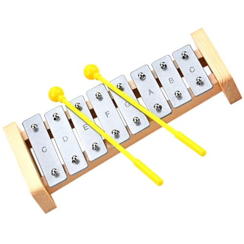 DIKACA 1 Set Klaviermusikinstrumente Tastatur Glockenspiel Für Xylophon Früherziehung Klopfspielzeug Schlaginstrument Toddle Percussion Metall von DIKACA