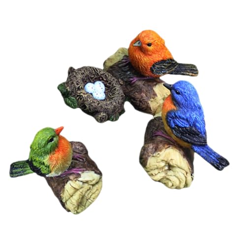 DIKACA Miniatur-Simulation Vogel Figuren Nest Harz Garten Vogel Dekoration für Home Outdoor DIKACA Miniatur-Simulation Vogel Figuren Nest Harz Garten Vogel Dekoration für Home Outdoor von DIKACA