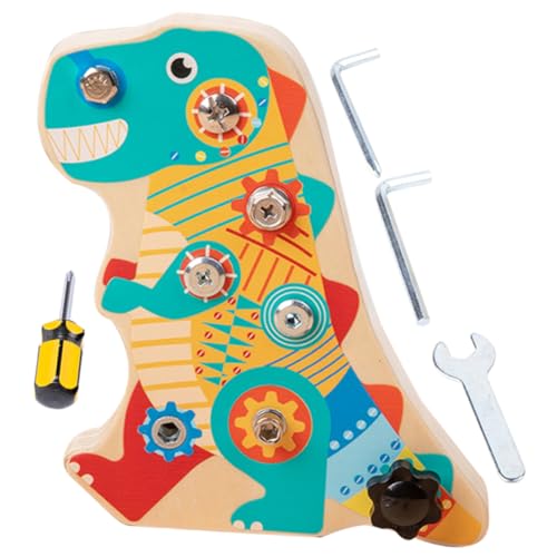 DIKACA 1 Set Lustiges Dinosaurier Nüsse Kinderzubehör Kleinkind Beschäftigungsbrett Lustiges Spielbrett Für Lustiges Beschäftigungsbrett Kinderzubehör Beschäftigungsbrett Für von DIKACA