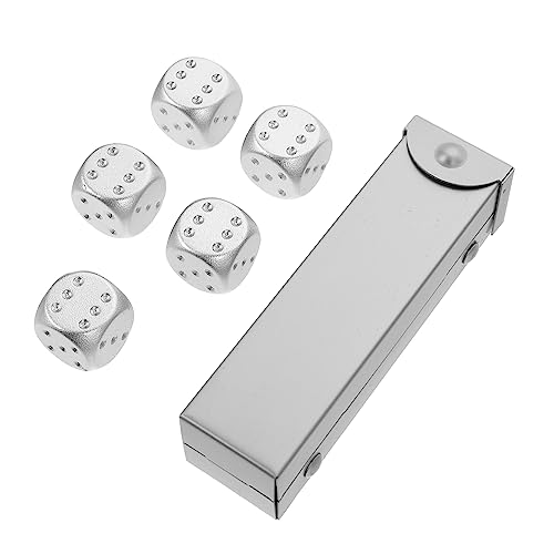 DIKACA Ktv-trinkwürfel – Metallwürfel-Set Aluminiumlegierung Silber Ideal Für Festivals Und Versammlungen von DIKACA