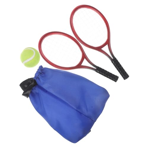 DIKACA 1 Set Miniatur Tennis Racket Modell Für Dekoration Kinderspielzeug Und Schreibtisch Zubehör 4 Teiliges Set Für Miniatur Tennis Szenen Und Sammelobjekte DIKACA 1 Set Miniatur Tennis Racket Modell Für Dekoration Kinderspielzeug Und Schreibtisch Zubehör 4 Teiliges Set Für Miniatur Tennis Szenen Und Sammelobjekte von DIKACA