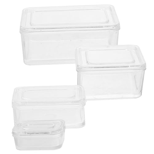 DIKACA 1 Set Miniatur Zubehör Für Puppenhaus Weiße Mini Lebensmittelbox Für Kreative Spielwelten Perfekt Für Miniaturküchen Und Puppenhaus Dekorationen von DIKACA