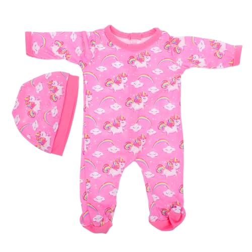 DIKACA 1 Set Puppe Strampler Simulation Puppe Kleidung Dekorative Puppe Kleidung Mit Puppe Hut DIKACA 1 Set Puppe Strampler Simulation Puppe Kleidung Dekorative Puppe Kleidung Mit Puppe Hut von DIKACA