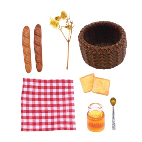 DIKACA 1 Set Puppenhaus Brot Kinderspielzeug Mini Ornamente Für Heimornament Miniatur Heimdekor Miniatur Party Ornament Partyzubehör Party Foto Requisite Stoff von DIKACA