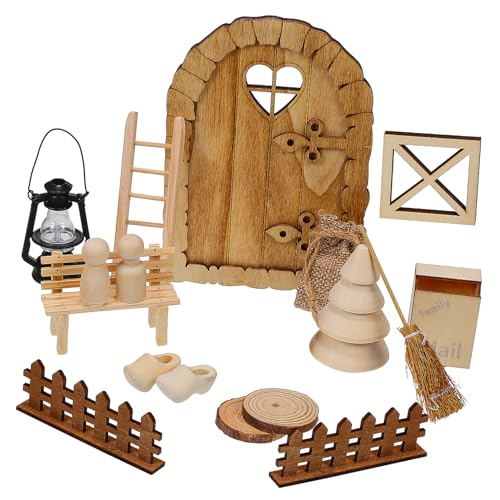 DIKACA 1 Set Puppenhaus Miniaturen Miniatur Fenster Zaun Holz Zubehör Weihnachtsspielzeug DIKACA 1 Set Puppenhaus Miniaturen Miniatur Fenster Zaun Holz Zubehör Weihnachtsspielzeug von DIKACA