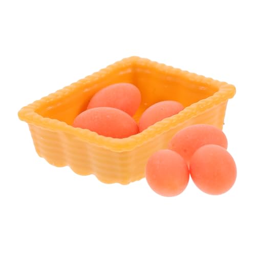 DIKACA 1 Set Puppenhaus Modellmodelle Mini Mini Bastelkorb Winziger Korb Mini Eier Ornamente Miniaturkorb Und Eier Miniatur Eier Requisiten Simulationsei Oranges Kunstharz DIKACA 1 Set Puppenhaus Modellmodelle Mini Mini Bastelkorb Winziger Korb Mini Eier Ornamente Miniaturkorb Und Eier Miniatur Eier Requisiten Simulationsei Oranges Kunstharz von DIKACA