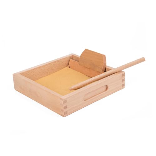 DIKACA 1 Set Scratch Sandkasten Sand Tisch Sand Tisch Zeichnung Schreiben Üben Sandkasten Pädagogisches Aus Holz von DIKACA